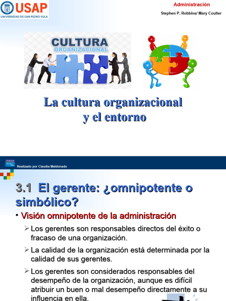 PPT Cultura Organizacional y el Entorno | PDF | Cultura organizacional ...