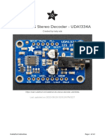 Adafruit I2s Stereo Decoder Uda1334a