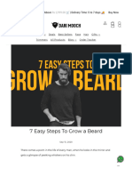 7 Easy Steps To Grow A Beard