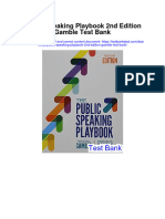 Public Speaking Playbook 2Nd Edition Gamble Test Bank Full Chapter PDF