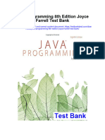 Java Programming 8Th Edition Joyce Farrell Test Bank Full Chapter PDF