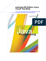 Java Programming 9Th Edition Joyce Farrell Test Bank Full Chapter PDF