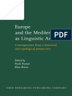 Ramat Roma 2007 Europe and The Mediterranean As Linguistic Areas