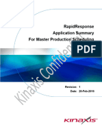 Application Summary Document - Master Production Scheduling
