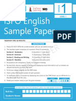 ISFO English Sample Paper