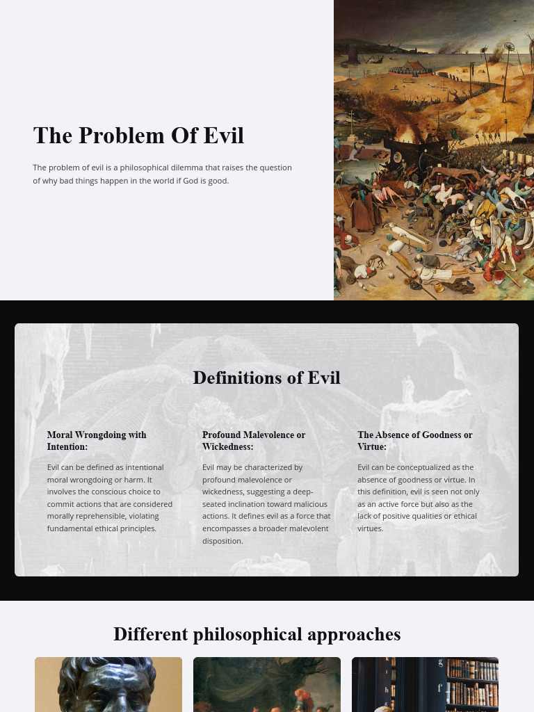 The problem of evil pdf problem of evil evil