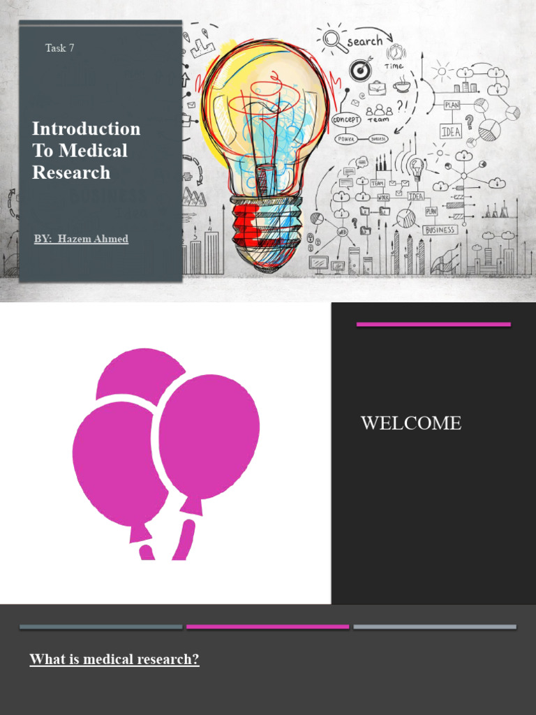 Task 6 Introduction to Medical Research by Hazem Ahmed | PDF | Medicine ...