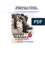 Juvenile Delinquency in A Diverse Society 2Nd Edition Bates Test Bank Full Chapter PDF