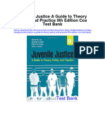 Juvenile Justice A Guide To Theory Policy and Practice 9Th Edition Cox Test Bank Full Chapter PDF