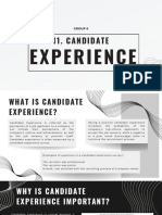 Candidate: Experience