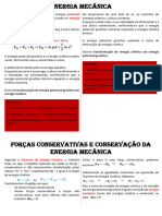 Energia Mecânica, Forças Conservativas e Conservação Da Energia Mecânica