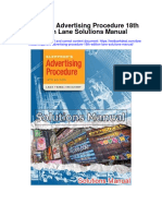 Kleppners Advertising Procedure 18Th Edition Lane Solutions Manual Full Chapter PDF