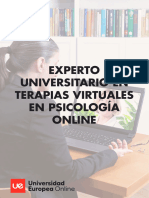 Experto Universitario Terapias Virtuales Psicologia Online