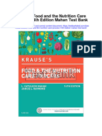 Krauses Food and The Nutrition Care Process 14Th Edition Mahan Test Bank Full Chapter PDF