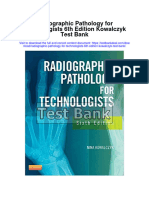 Radiographic Pathology For Technologists 6Th Edition Kowalczyk Test Bank Full Chapter PDF