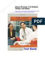 Labor Relations Process 11Th Edition Holley Test Bank Full Chapter PDF
