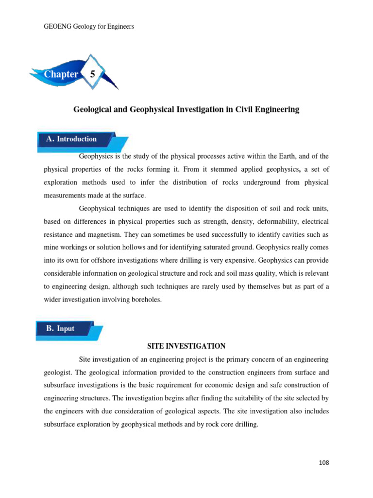 GEOLOGICAL AND GEOPHYSICAL INVESTIGATION IN CIVIL ENGINEERING PDF visual data 7