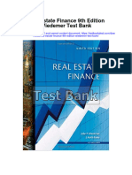 Real Estate Finance 9Th Edition Wiedemer Test Bank Full Chapter PDF