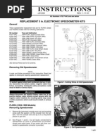 Instructions: Replacement 5 In. Electronic Speedometer Kits