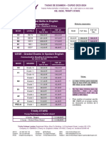 TCL Spain Portugal - Tasas Examen - Exam Fees - 2023-2024 - ESOL-4