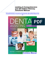 Ebook Dental Assisting A Comprehensive Approach 5Th Edition Phinney Solutions Manual Full Chapter PDF