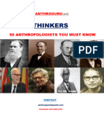 50 Thinkers by Anthroguru