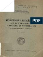 Morfemele Romanesti Draganu Nicolae Bucuresti 1943