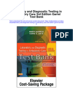 Laboratory and Diagnostic Testing in Ambulatory Care 3Rd Edition Garrel Test Bank Full Chapter PDF