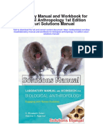 Laboratory Manual and Workbook For Biological Anthropology 1St Edition Soluri Solutions Manual Full Chapter PDF