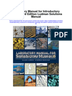 Laboratory Manual For Introductory Geology 3Rd Edition Ludman Solutions Manual Full Chapter PDF