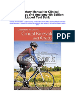 Laboratory Manual For Clinical Kinesiology and Anatomy 4Th Edition Lippert Test Bank Full Chapter PDF