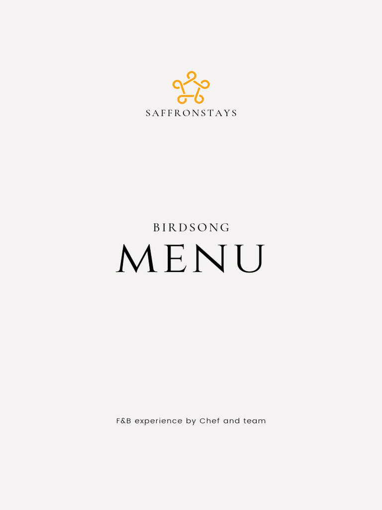 Birdsong | PDF | Curry | Lunch