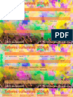 Horarios Talleres Culturales 2024-A
