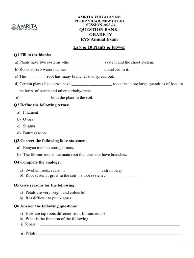 G4 Evs Question Bank Term 2 Download Free Pdf Water Weaving