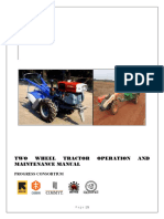 Two-Wheel Tractor Operator Manual Zimbabwe