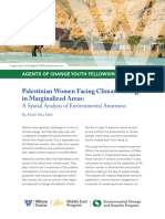 Palestinian Women Facing Climate Change in Marginalized Areas: A Spatial Analysis of Environmental Awareness