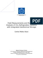 Field Measurements and Modelling Analysis of CO2 Refrigeration Systems With Integrated Geothermal Storage