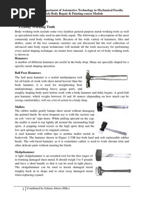 Auto Body & painting Module 1