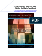 Download Research In Psychology Methods And Design 7Th Edition Goodwin Test Bank full chapter pdf