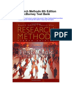Research Methods 8Th Edition Mcburney Test Bank Full Chapter PDF