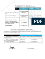 Calendario de Grados 2024