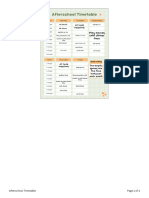 Afterschool Timetable