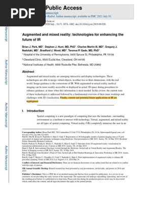 アビ Nihms 1543571 | PDF | Augmented Reality | Virtual Reality