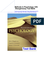 Research Methods in Psychology 10Th Edition Shaughnessy Test Bank Full Chapter PDF