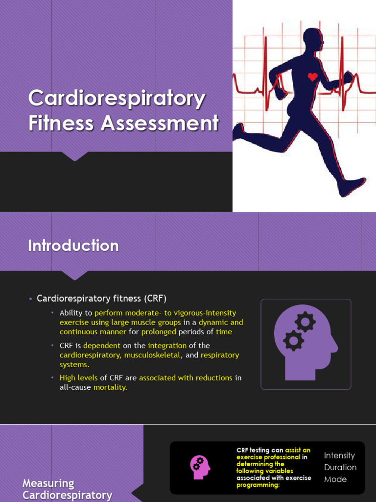 Cardiorespiratory Fitness Assessment Lecture 2022 | PDF | Clinical ...