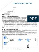 Listes de Contrôle D'accès (ACL) Avec Cisco