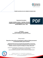 BPP - Superando Los Retos en El Proceso de Formulacion Del PDD 2020 - 2023