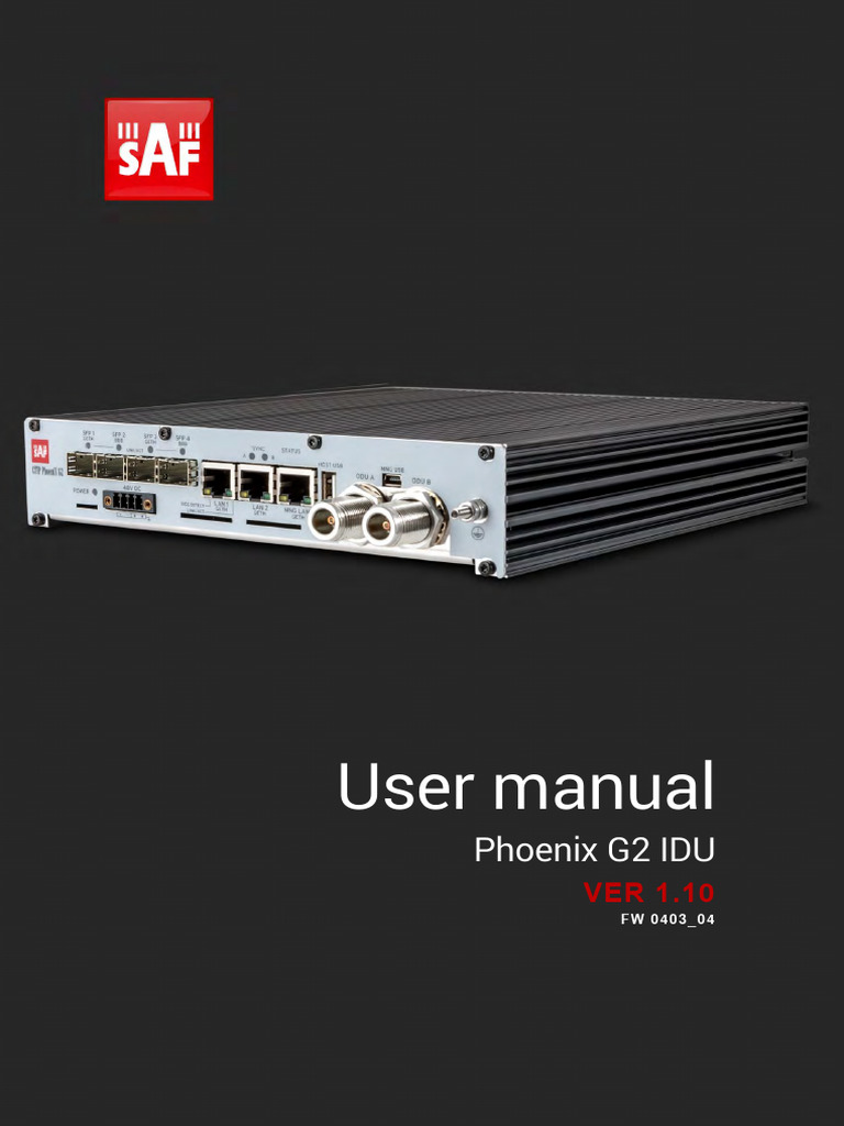 phoenix_g2_idu | PDF | Network Switch | Electromagnetic Interference