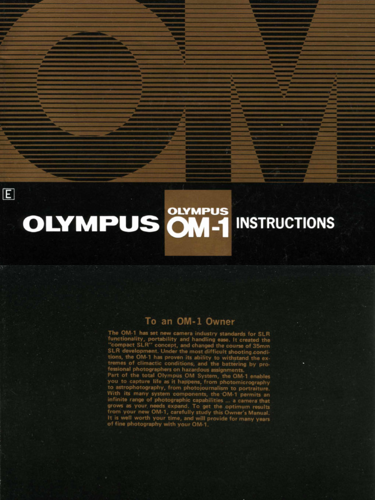 Olympus OM 1n Manual En PDF