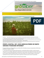 Perfil Digital - 86% Dos Agricultores de Mato Grosso Possuem Internet - AgroSaber